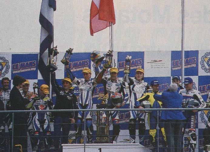 Le podium de cette édition 2003 des 24 heures du Mans