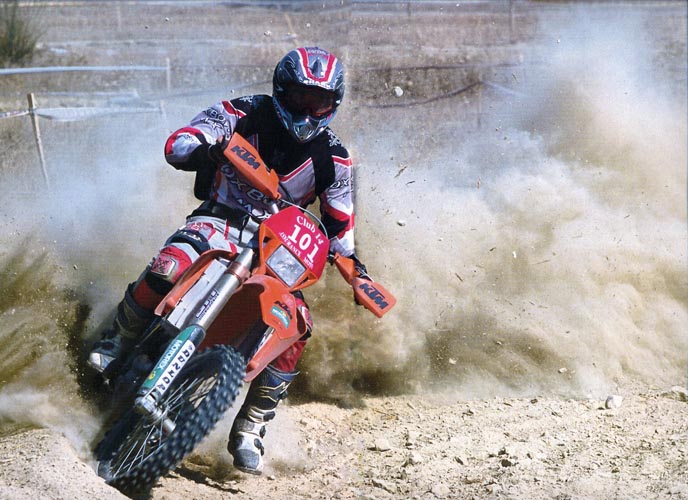 Une jolie photo de Jean-Michel lors de cette finale du championnat de France d'Enduro à Apt