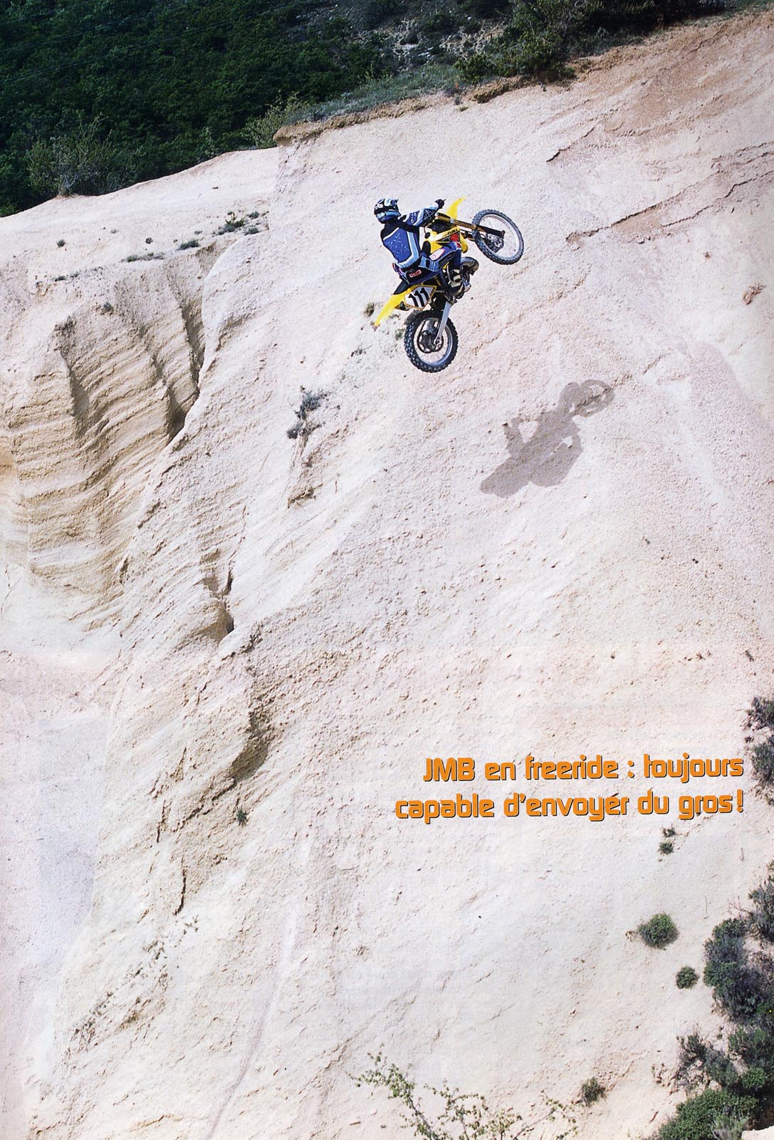 JMB donne une inteview à Moto Crampons pour sa particpation au trèfle Lozérien dans  leur  numéro de Juin 2003, voilà la page 27