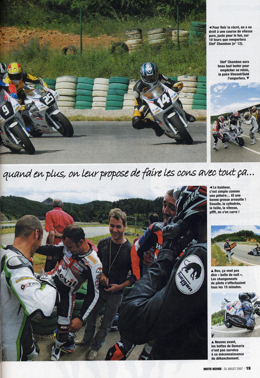 La page 19 du Moto Revue Spécial Vacances 2007
