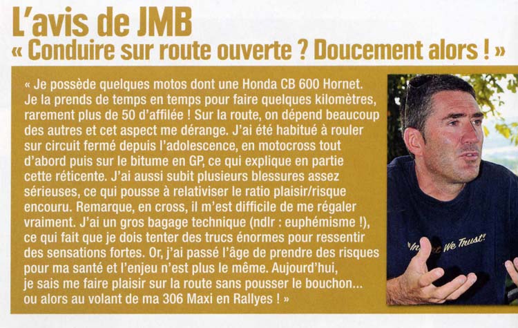 JMB teste les 3 machines d'exception dans le numéro d'Octobre Novembre d'Intégral