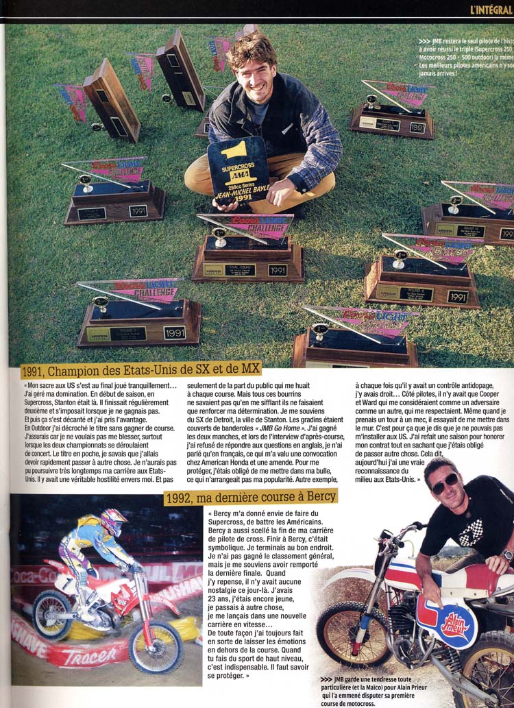 La carrière de Jean-Michel Bayle vue par le magazine Intégral