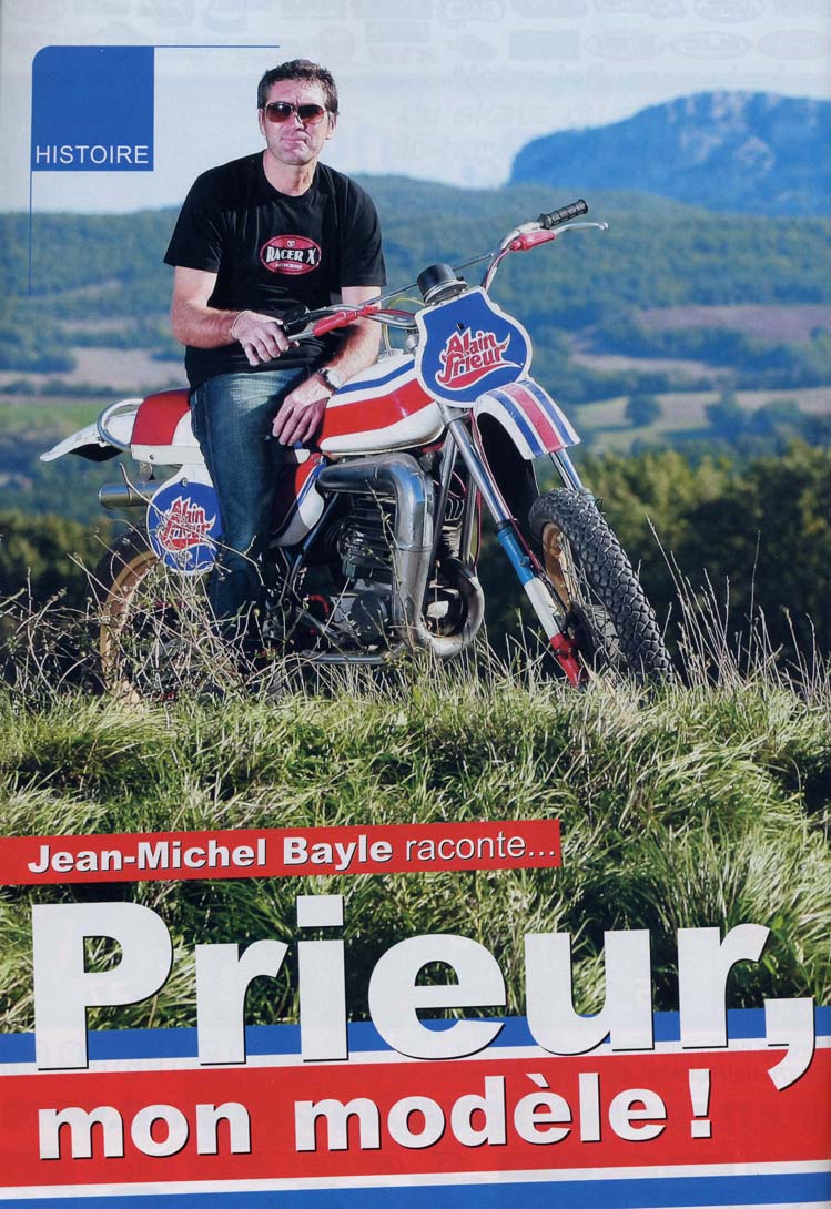 La page 44 du Moto Verte Hors Série FMX où Jean-Michel nous parle de sa relation avec Alain Prieur et tout ce que cela a amené dans sa carrière