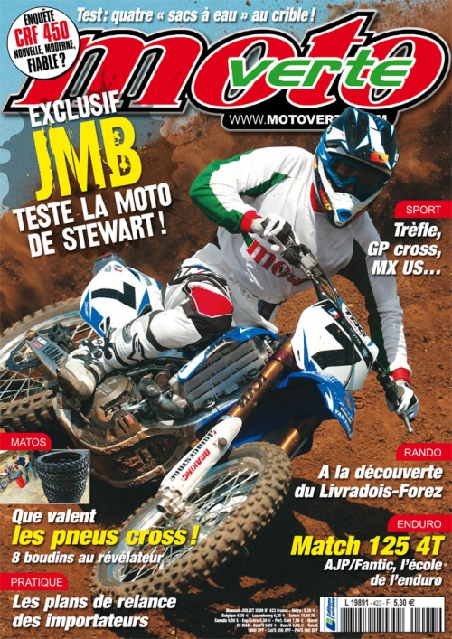 Jean-Michel Bayle fait la couverture du mois de Juillet de Moto Verte