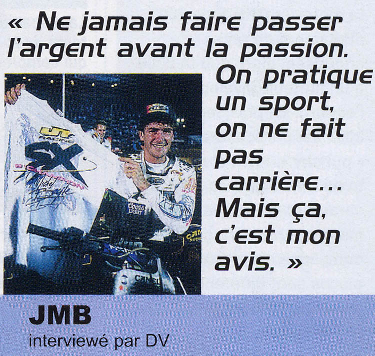 Une citation de JMB sur la carrière et l'argent