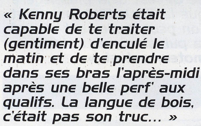 JMB nous parle de Kenny Roberts