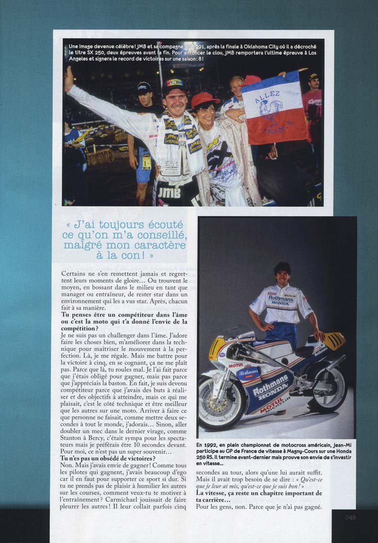 La page 49 du Moto Crampons de Juillet Août 2011