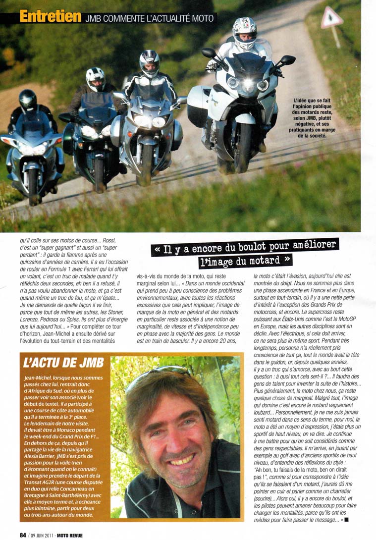 Le moto revue du 9 Juin 2011, la page 84