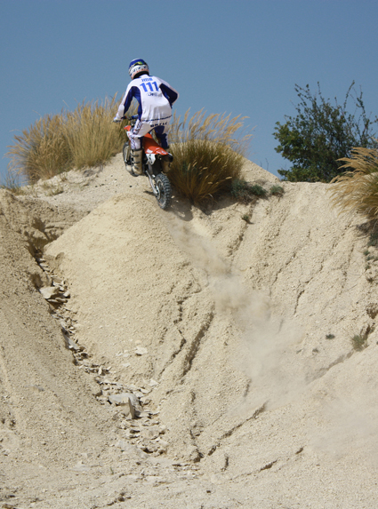 Jean-Michel Bayle lors de la session photos Mini Moto Magazine