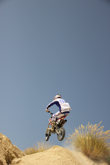 Jean-Michel Bayle lors de la session photos Mini Moto Magazine