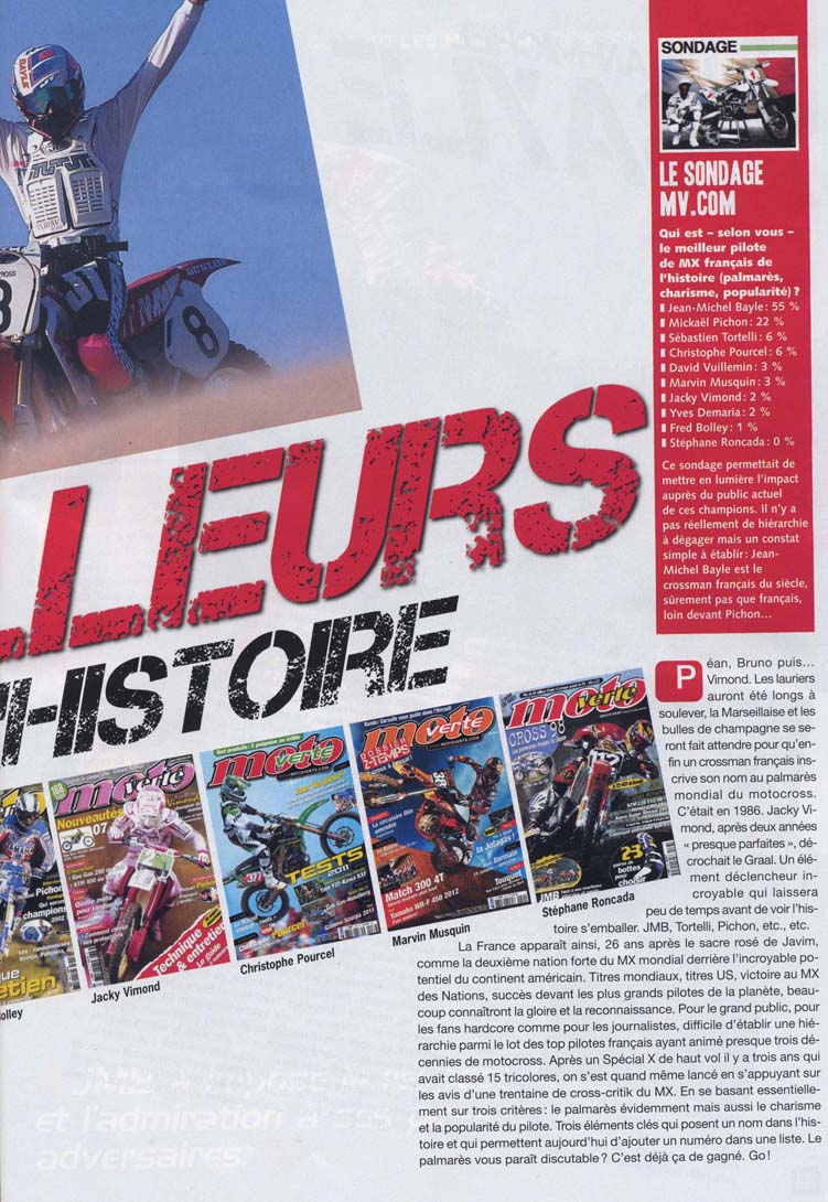 Le numéro 456 du Moto Verte d'Avril 2012, en voici la page 105