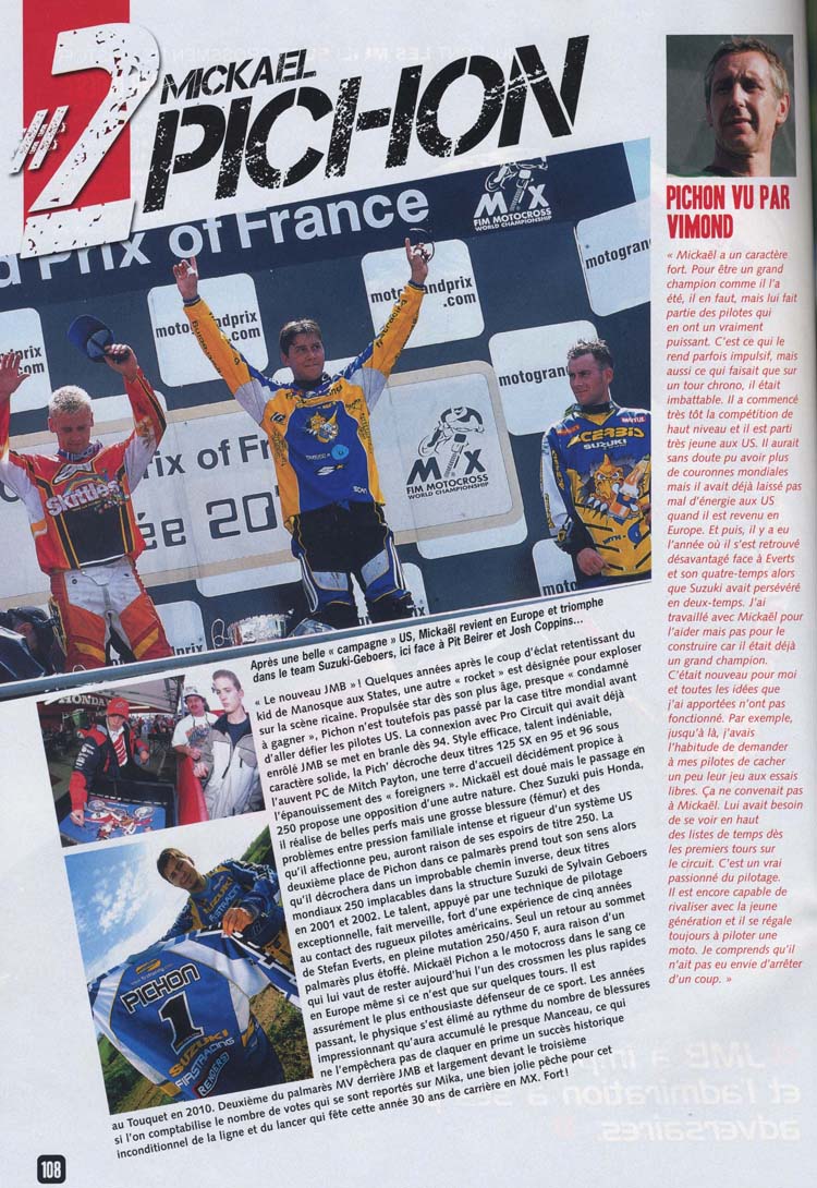 Le numéro 456 du Moto Verte d'Avril 2012, en voici la page 108