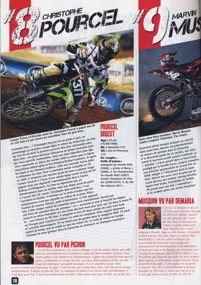 Le numéro 456 du Moto Verte d'Avril 2012, en voici la page 118