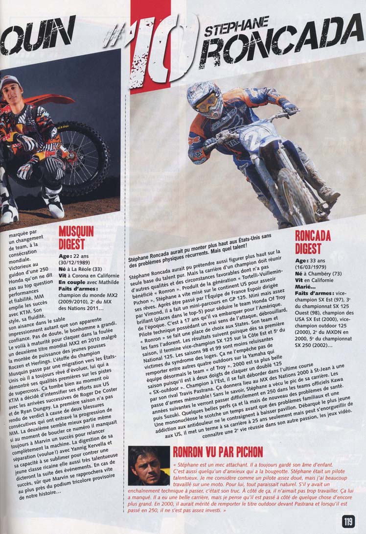 Le numéro 456 du Moto Verte d'Avril 2012, en voici la page 119