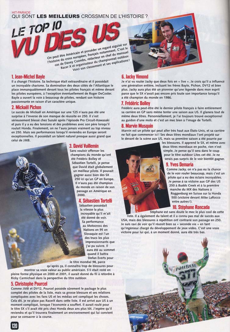 Le numéro 456 du Moto Verte d'Avril 2012, en voici la page 120