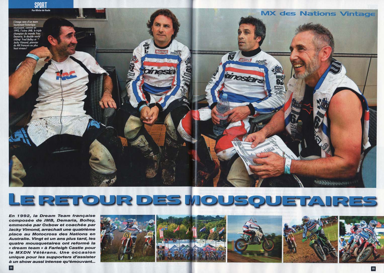 Les pages 98 et 99 du Mx Mag d'Octobre 2013, cliquez pour agrandir