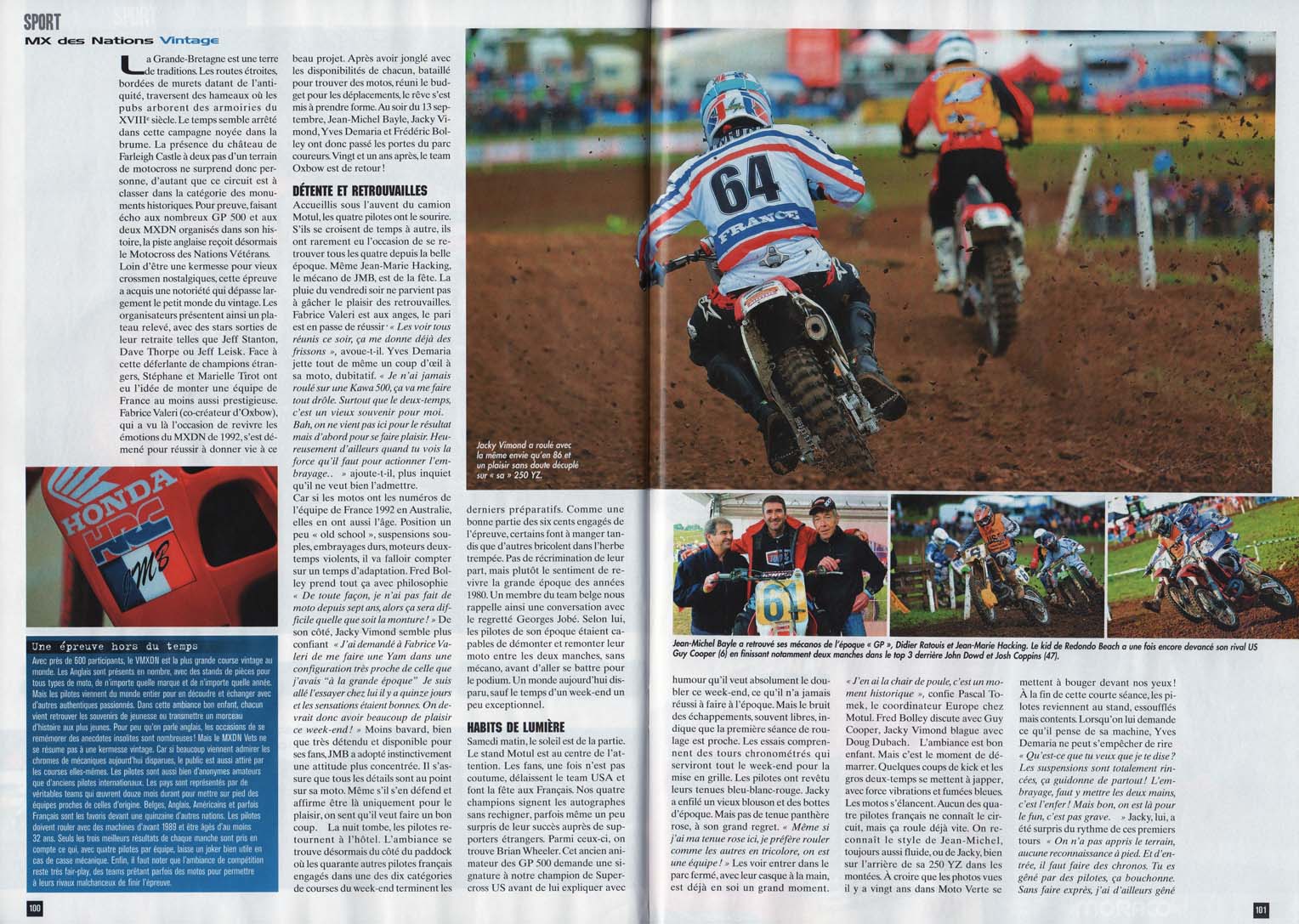 Les pages 100 et 101 du Mx Mag d'Octobre 2013, cliquez pour agrandir