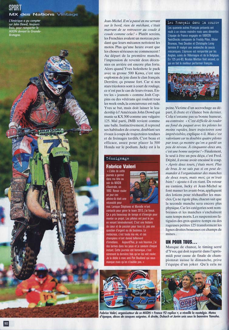 La page 102 du Mx Mag d'Octobre 2013, cliquez pour agrandir