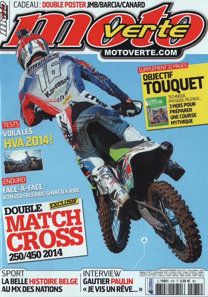 La couverture du Moto Verte de Novembre 2013