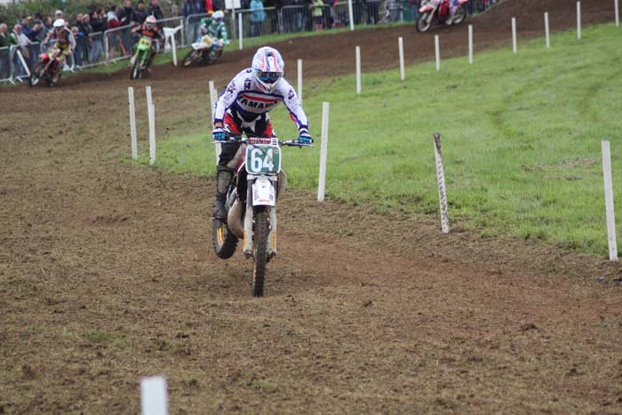 Jacky Vimond lors de cette épreuve du Motocross des nations vintage 2013 à Farleigh Castle