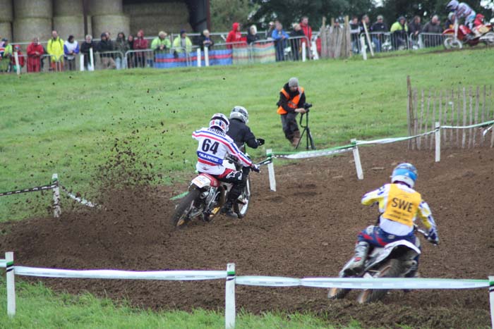 Jacky Vimond lors de cette épreuve du Motocross des nations vintage 2013 à Farleigh Castle