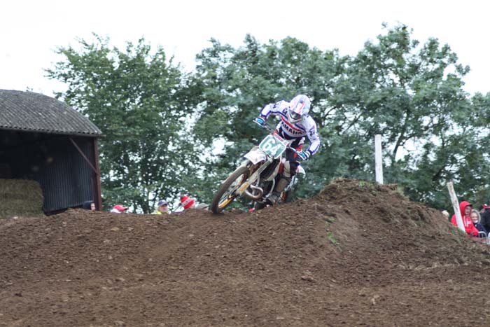 Jacky Vimond lors de cette épreuve du Motocross des nations vintage 2013 à Farleigh Castle