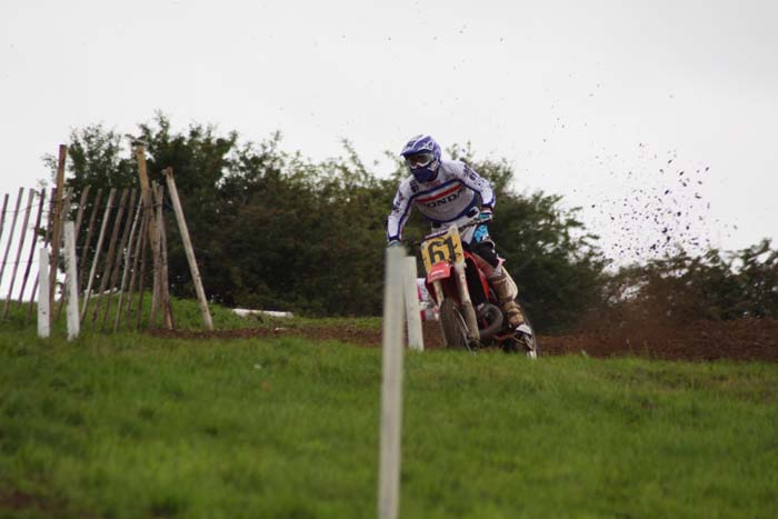 Jean-Michel Bayle lors de cette épreuve du Motocross des nations vintage 2013 à Farleigh Castle