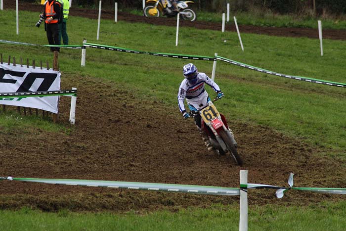 Jean-Michel Bayle lors de cette épreuve du Motocross des nations vintage 2013 à Farleigh Castle