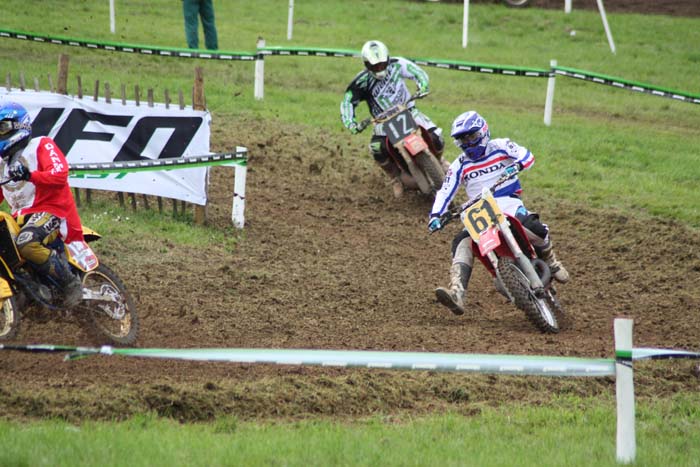 Jean-Michel Bayle lors de cette épreuve du Motocross des nations vintage 2013 à Farleigh Castle