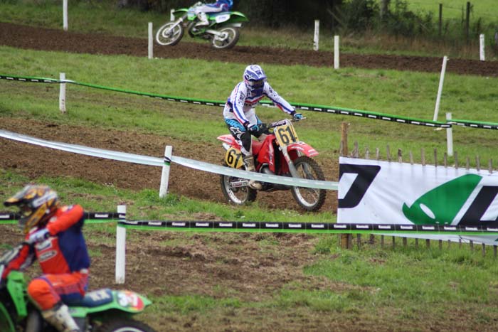 Jean-Michel Bayle lors de cette épreuve du Motocross des nations vintage 2013 à Farleigh Castle