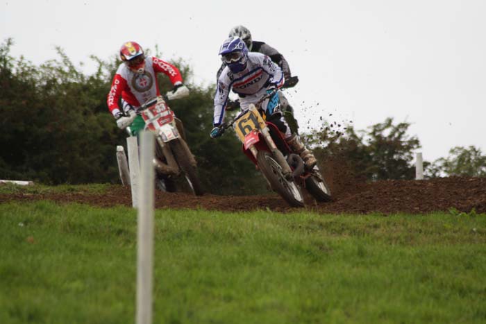 Jean-Michel Bayle lors de cette épreuve du Motocross des nations vintage 2013 à Farleigh Castle