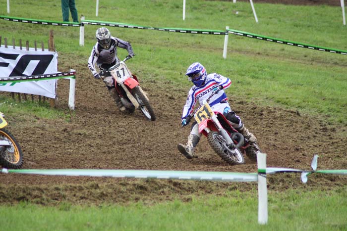 Jean-Michel Bayle lors de cette épreuve du Motocross des nations vintage 2013 à Farleigh Castle