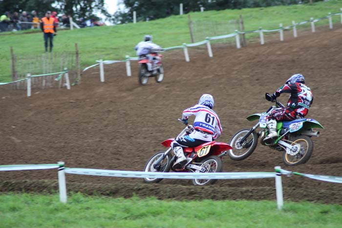 Jean-Michel Bayle lors de cette épreuve du Motocross des nations vintage 2013 à Farleigh Castle