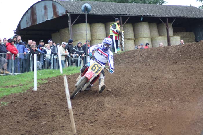 Jean-Michel Bayle lors de cette épreuve du Motocross des nations vintage 2013 à Farleigh Castle