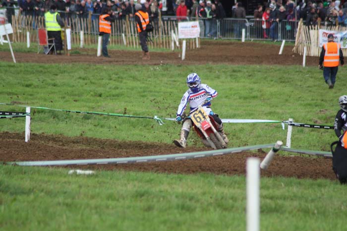 Jean-Michel Bayle lors de cette épreuve du Motocross des nations vintage 2013 à Farleigh Castle