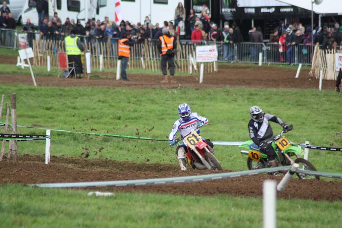 Jean-Michel Bayle lors de cette épreuve du Motocross des nations vintage 2013 à Farleigh Castle