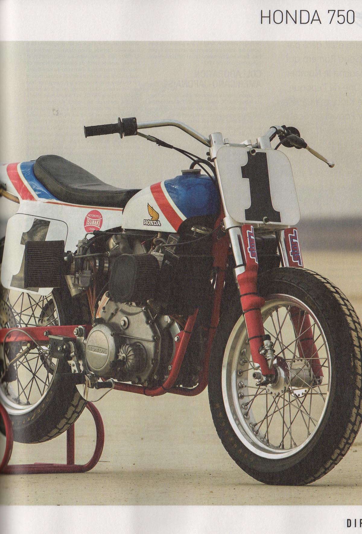 Jean-Michel Bayle essaye la Honda 750 NS dans le HS Café Racer dédié au Dirt