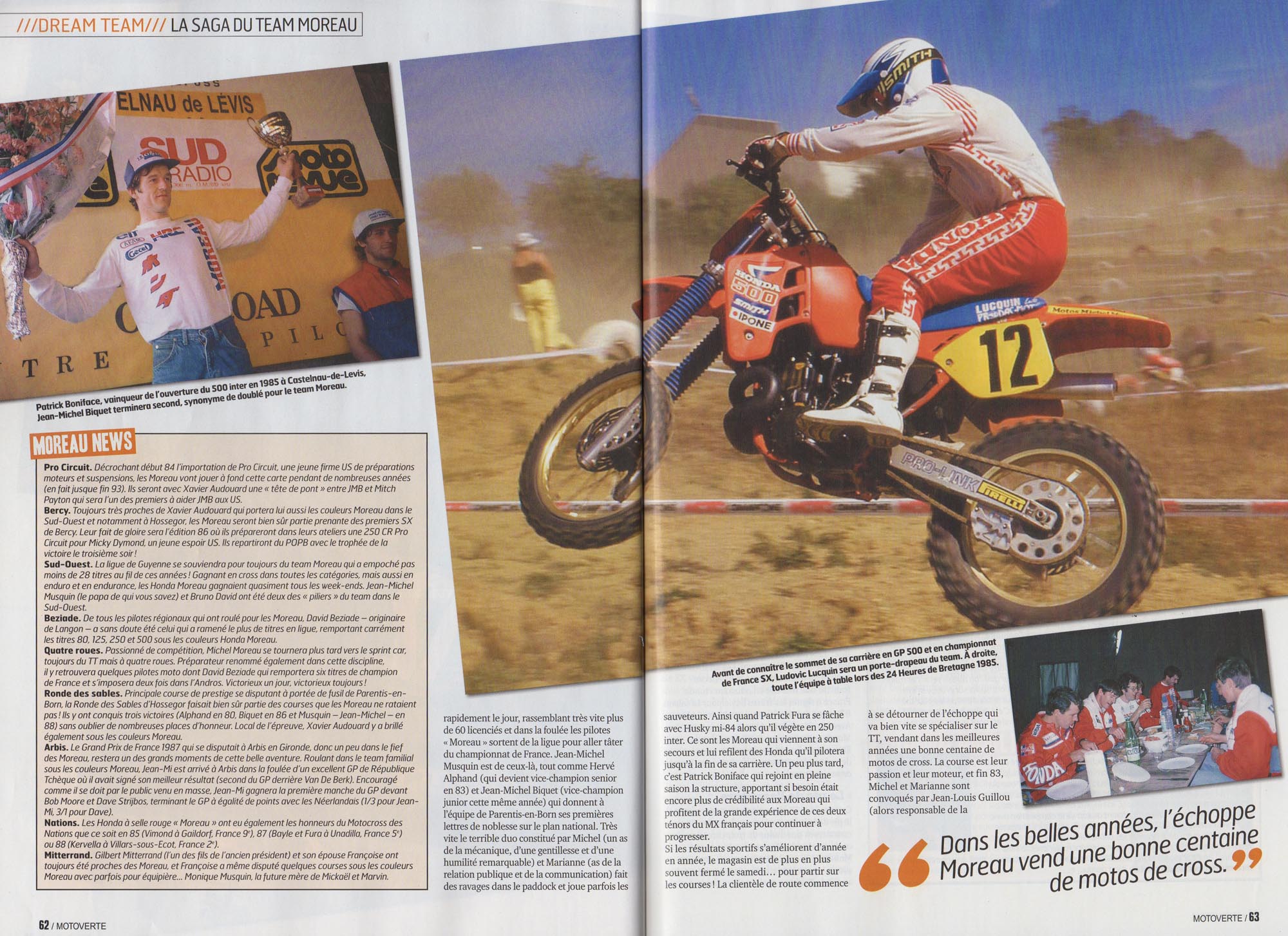L'article sur la saga Michel Moreau by Moto Verte....