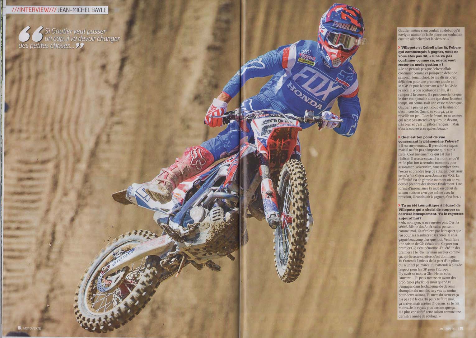 L'interview de Jean-Michel Bayle par Moto Verte à la fin de la saison MXGP 2015