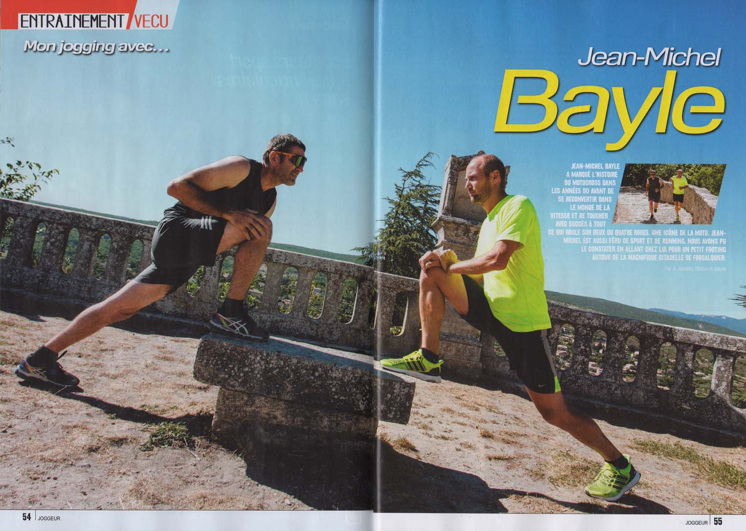 JMB dans le magazine  joggeur d'octobre 2015