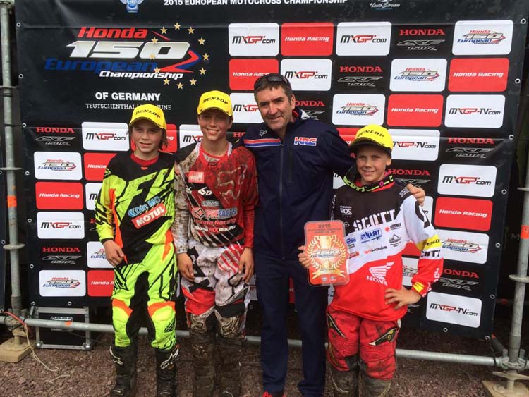 Les pilotes du championnat 150 CRF Honda