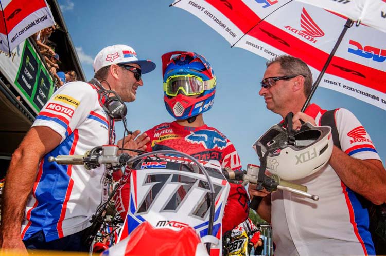 Evgeny Bobryshev  en compagnie de Dominique Alleaume et Jean-Michel Bayle lors de ce grand-prix de Lombardie