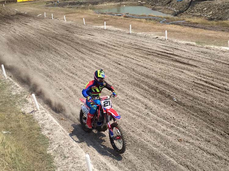 Gautier Paulin lors Evgeny Bobryshev lors de ces essais libres