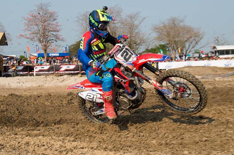 Gautier Paulin lors de cette manche qualificative du grand-prix de Thaïlande