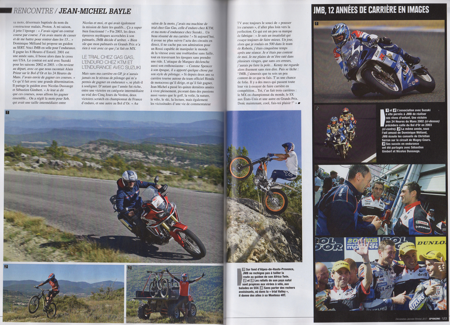 L'interview de Jean-Michel Bayle dans ce numéro de Janvier Février 2017 de GP Racing