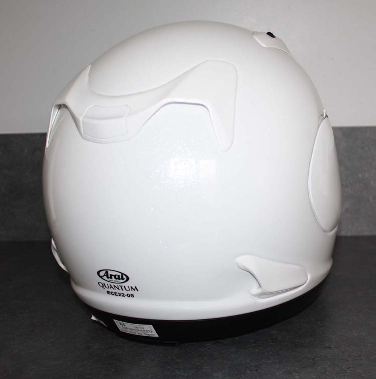 Le casque Arai de Luc avant l'envoi chez OCD