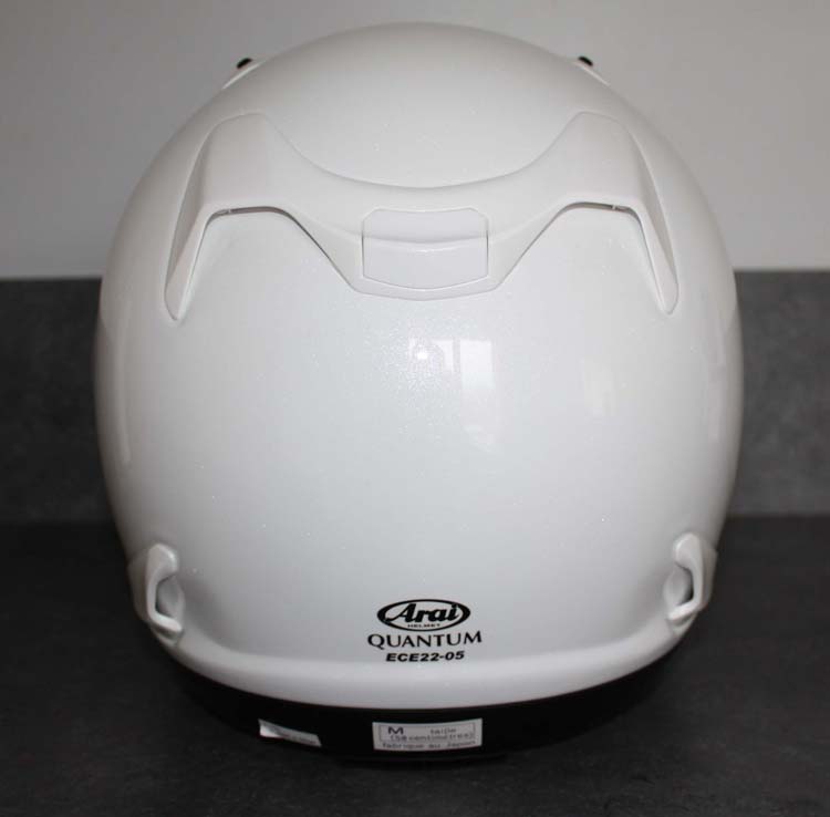 Le casque Arai de Luc avant l'envoi chez OCD