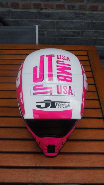 Le casque réplica JMB 1990 de Stéphane Segers