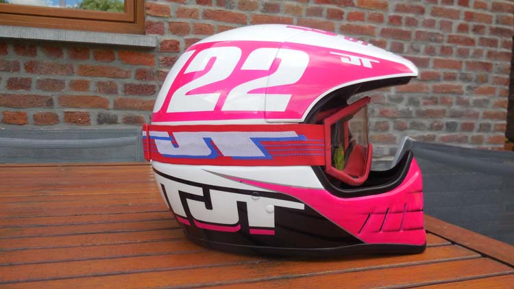 Le casque réplica JMB 1990 de Stéphane Segers