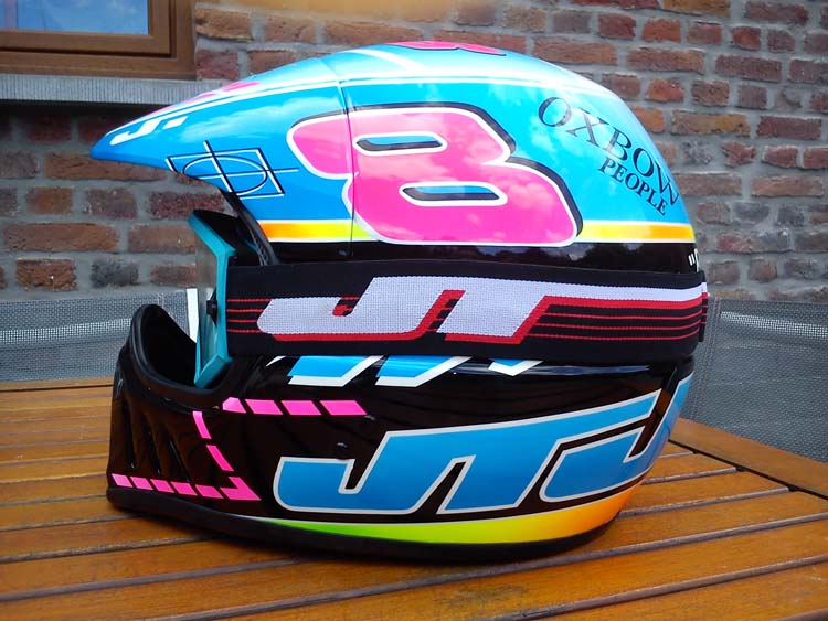 Le casque réplica JMB 1991 de Stéphane Segers